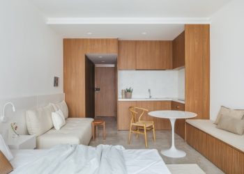 Small Studio Apartment Design by Diego Raposo + Arquitetos